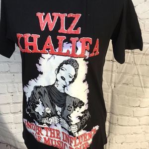 Wiz Khalifa Authentic Concert Tee Small EUC
